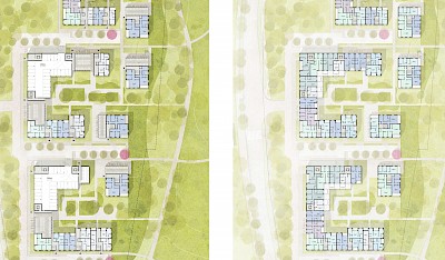 Grundrisse Wohnungsbau