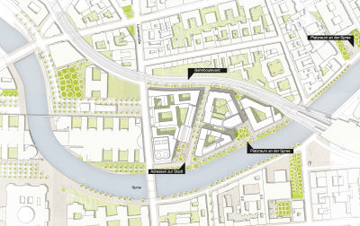 Stadtstruktur am Spreebogen